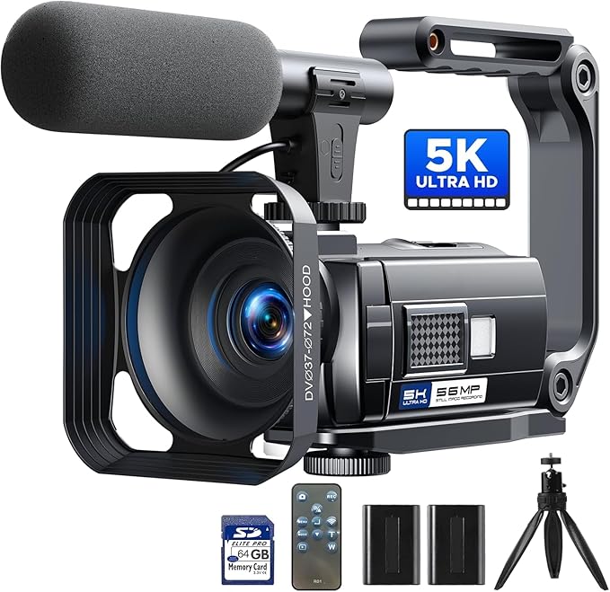 Camcorder Video Camera 5K, 56MP